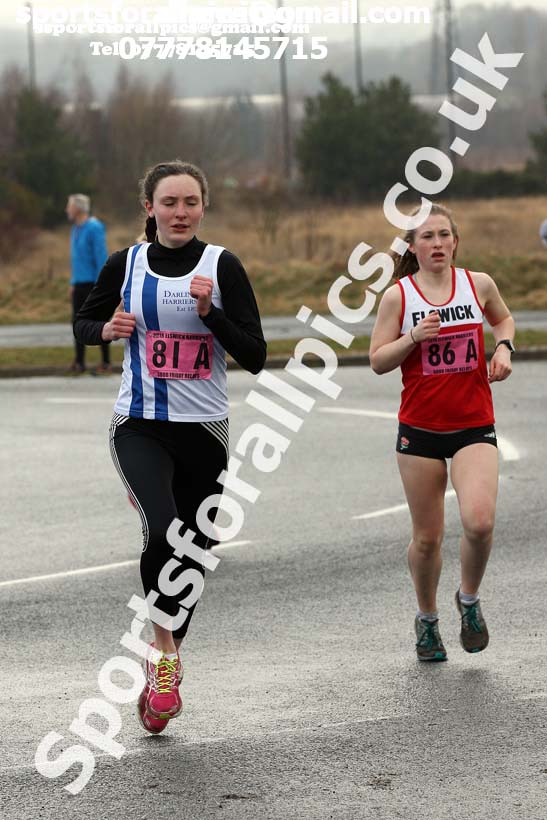 Senior womens Good Friday Elswick Harriers Relay, Newburn, Newcastle. Photo: David T. Hewitson/Sports for All Pics